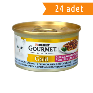 GOURMET PARÇA OKYANUS BALIKLI VE ISPANAK SOSLU 24'LÜ PAKET