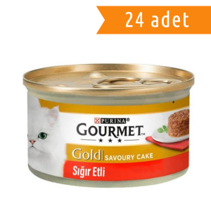 GOURMET GOLD SAVOURY CAKE SIĞIR ETLİ 24'LÜ PAKET