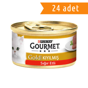 GOURMET GOLD KIYILMIŞ SIĞIR ETLİ 24'LÜ PAKET