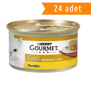 GOURMET GOLD SAVOURY CAKE TAVUK ETLİ  24'LÜ PAKET