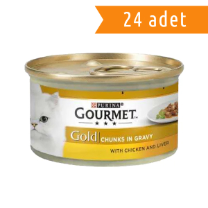 GOURMET PARÇA TAVUK VE CİĞERLİ 24'LÜ PAKET